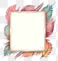 PNG Vintage feather square frame backgrounds paper text.