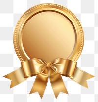 PNG Gradient gold Ribbon award badge icon appliance device trophy.