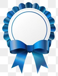 PNG Gradient blue Ribbo award badge icon chandelier symbol logo.