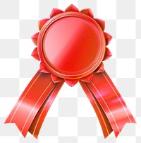 PNG Gradient red Ribbon award badge icon ketchup symbol logo.