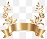PNG Gradient Ribbon gold laurel accessories chandelier accessory