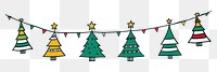 PNG Christmas tree flag string festival christmas decorations.