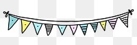 PNG Cupcale flag string triangle banner animal