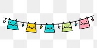 PNG Cute cat flag string animal shark text.