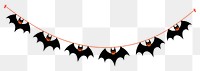 PNG Halloween bat flag string wildlife animal mammal.