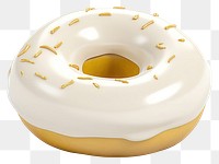 PNG A white chocolate donut confectionery jacuzzi sweets.