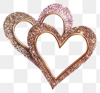 Frame glitter two heart shape accessories accessory jewelry.