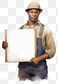 PNG African american farmer portrait person photography.