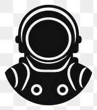 PNG A astronaut silhouette electronics stencil.
