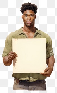 PNG African american man portrait person people