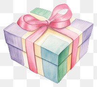 PNG Gift box white background anniversary celebration.