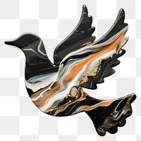 PNG  Acrylic pouring dove accessories accessory ornament.