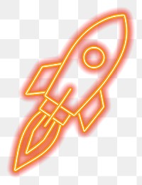 PNG Rocket icon neon chandelier light
