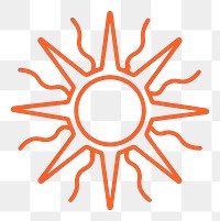 PNG Sun icon astronomy outdoors symbol