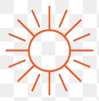 PNG Sun icon outdoors nature light.