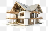 PNG 3d construction site building house architecture housing.