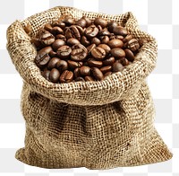 PNG Coffee beans sack bag white background