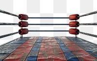 PNG Boxing ring sports white background competition.