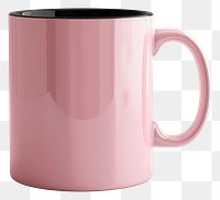 PNG Mock up mug pink coffee drink cup.