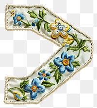 PNG Embroidery pattern white background accessories.