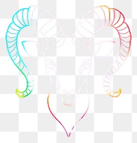 PNG Aries zodiac icon neon astronomy outdoors.