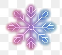 PNG Snowflake neon chandelier outdoors.