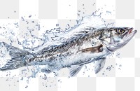 PNG Water splash in fish shape seafood herring animal.
