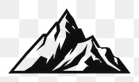 PNG Black minimalist andes mountain logo design nature landscape triangle.