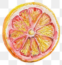 PNG Halved citrus grapefruit weaponry produce.