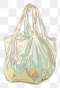 PNG Plastic bag flat illustration art accessories accessory.