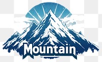 PNG Mountain logo outdoors scenery nature.