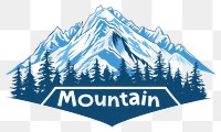 PNG Mountain logo blackboard outdoors scenery.
