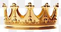 PNG Gold Crown crown white background accessories.