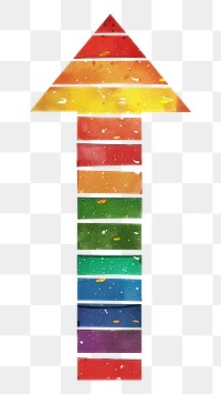PNG  Rainbow with arrow image symbol font sign.