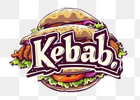 PNG Kebab logo burger animal lunch.