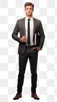 PNG Businessman full body a working accessories accessory clothing.
