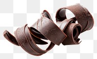PNG Chocolate curls chocolate white background accessories.