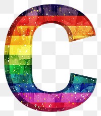 PNG  Alphabet rainbow pattern font.