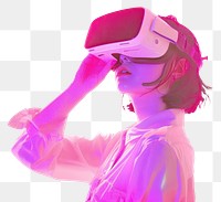 PNG  Virtual reality purple photo pink.