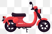 PNG Flat design motorcycle vehicle scooter moped.