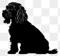 PNG Cockapoo silhouette clip art spaniel animal mammal.