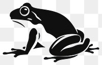 PNG Amphibian silhouette clip art wildlife animal frog.