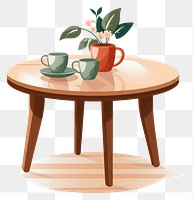 PNG Table furniture plant cup.