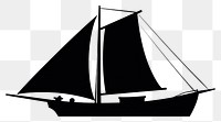 PNG Junk boat silhouette clip art sailboat vehicle transportation