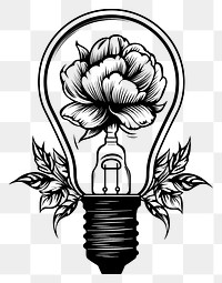 PNG Lamp lightbulb drawing sketch.