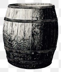 PNG Silkscreen of a barrel keg white background refreshment.