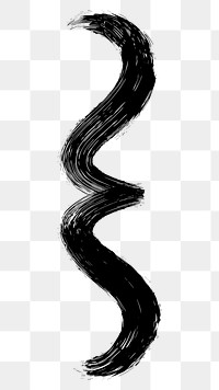 PNG Alphabet wave marker brush white line white background.