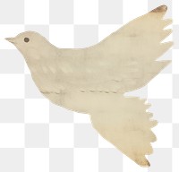 PNG Bird shape ripped paper animal white white background.