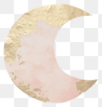 PNG Glitter moon ripped paper nature white background astrology