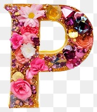 PNG Glitter letter P text white background accessories.